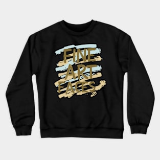 fine art faces Crewneck Sweatshirt